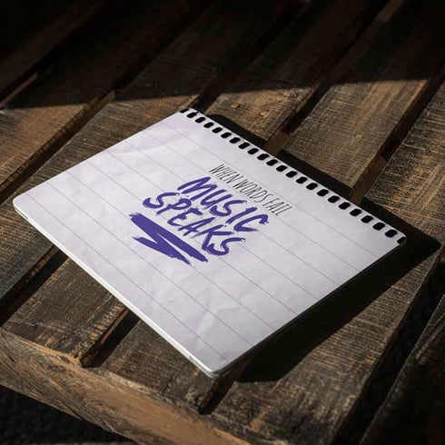 When Words Fail Music Speaks Surface Laptop 3 13.5in Skin