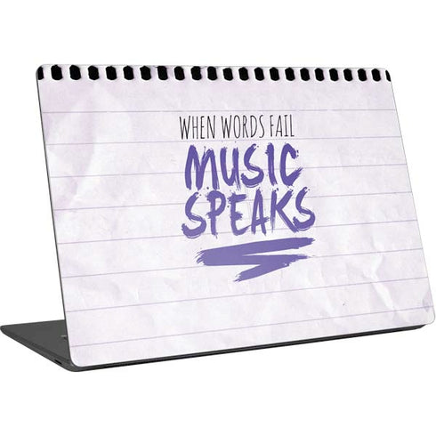 When Words Fail Music Speaks Surface Laptop 4 15in Skin