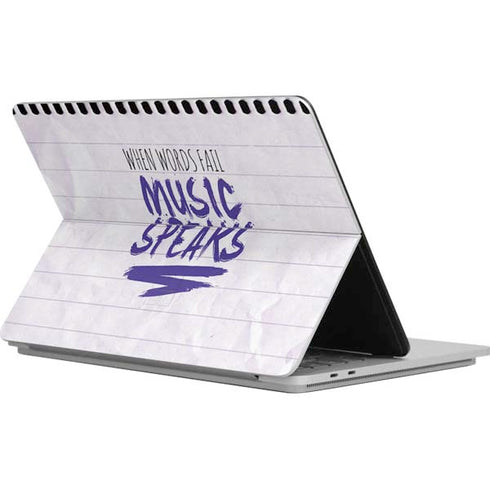 When Words Fail Music Speaks Surface Laptop Studio Skin
