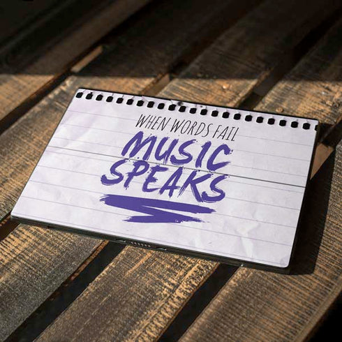 When Words Fail Music Speaks Surface Pro 7 Skin