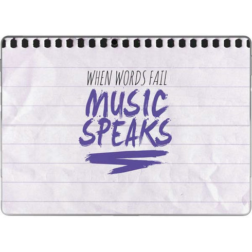 When Words Fail Music Speaks Surface Pro 8 Skin