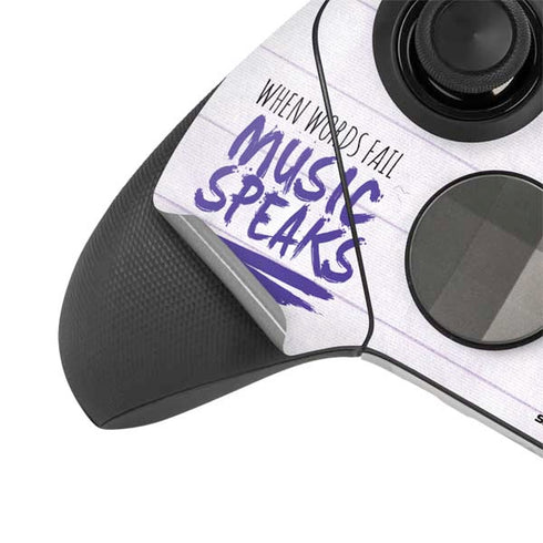 When Words Fail Music Speaks Xbox Elite Wireless Controller Series 2 Skin