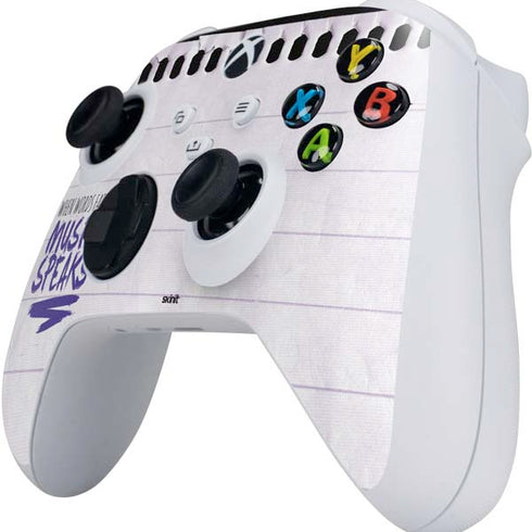 When Words Fail Music Speaks Xbox Series S Controller Skin