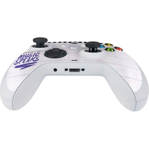 When Words Fail Music Speaks Xbox Series S Controller Skin