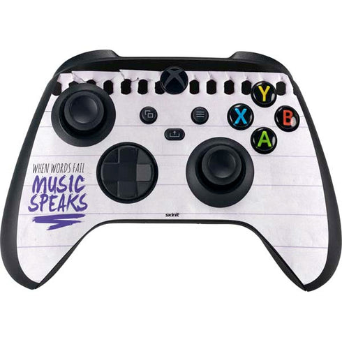 When Words Fail Music Speaks Xbox Series X Bundle Skin