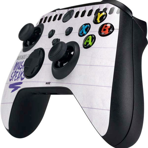 When Words Fail Music Speaks Xbox Series X Controller Skin