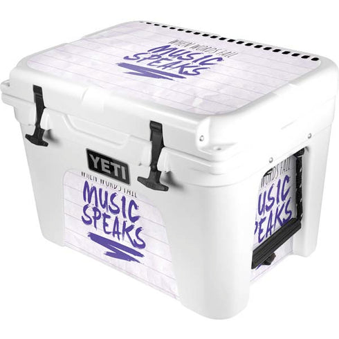 When Words Fail Music Speaks YETI Tundra 35 Hard Cooler Skin