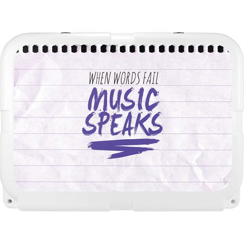 When Words Fail Music Speaks YETI Tundra 35 Hard Cooler Skin
