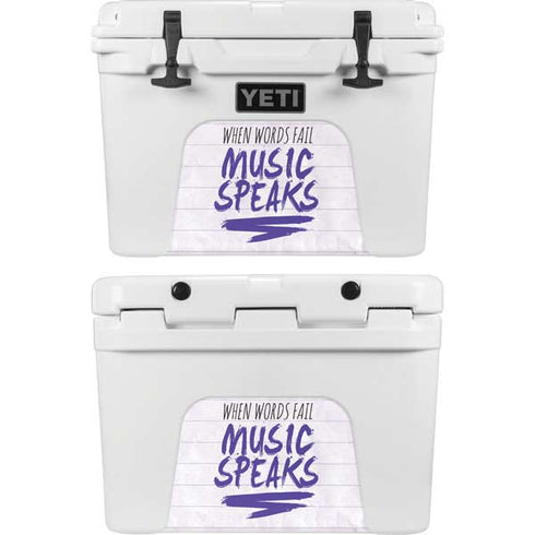 When Words Fail Music Speaks YETI Tundra 35 Hard Cooler Skin