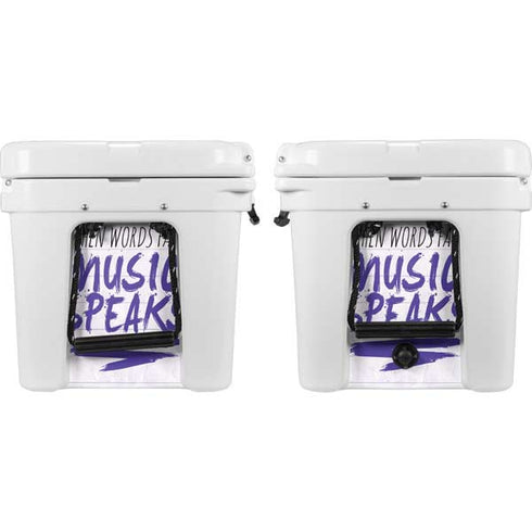 When Words Fail Music Speaks YETI Tundra 35 Hard Cooler Skin