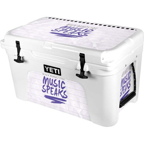 When Words Fail Music Speaks YETI Tundra 45 Hard Cooler Skin