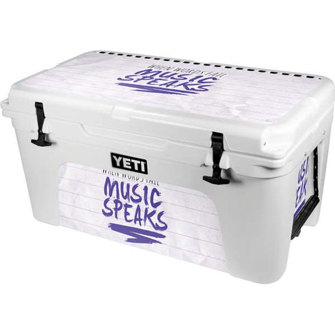 When Words Fail Music Speaks YETI Tundra 65 Hard Cooler Skin