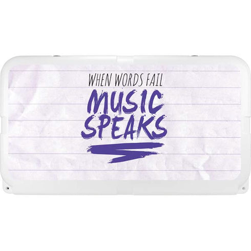 When Words Fail Music Speaks YETI Tundra 65 Hard Cooler Skin