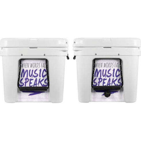 When Words Fail Music Speaks YETI Tundra 65 Hard Cooler Skin