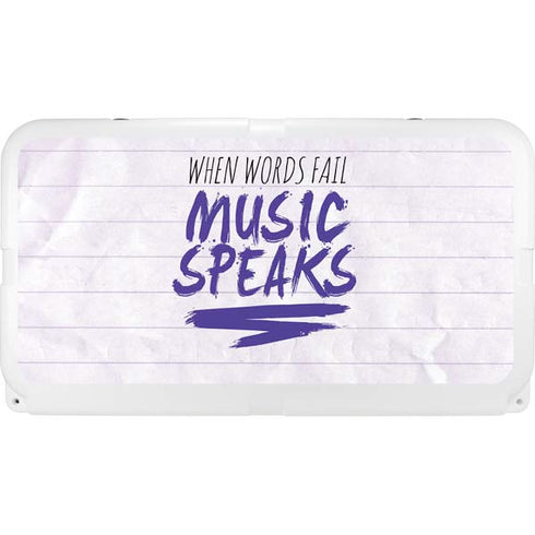 When Words Fail Music Speaks YETI Tundra 75 Hard Cooler Skin