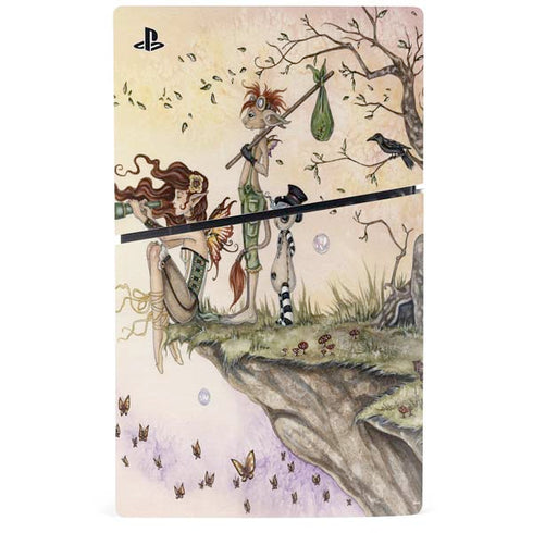 Where The Wind Takes You by Amy Brown PS5 Slim Digital Edition Bundle Skin