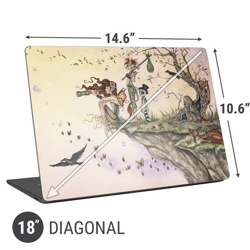 Amy Brown Where The Wind Takes You Universal Laptop 18in (14.6 x 10.6in) Skin