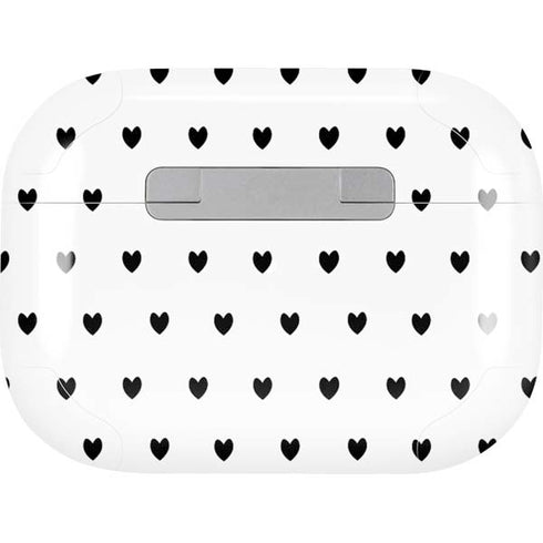 White and Black Hearts AirPods Pro 2nd Gen Skin