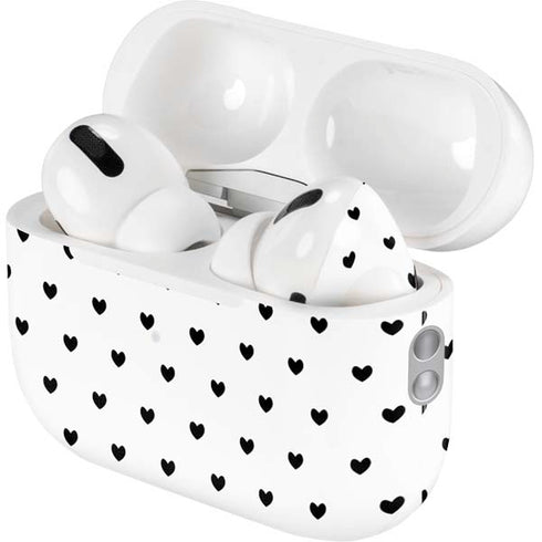 White and Black Hearts AirPods Pro 2nd Gen Skin