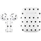 White and Black Hearts Apple AirPods 2 Skin