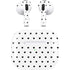 White and Black Hearts Apple AirPods (3rd Gen 2021) Skin