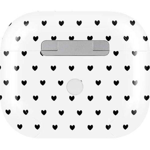 White and Black Hearts Apple AirPods (3rd Gen 2021) Skin