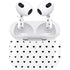 White and Black Hearts Apple AirPods (3rd Gen 2021) Skin