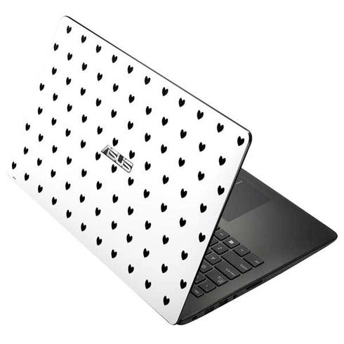 White and Black Hearts Asus X502CA 15.6 Skin