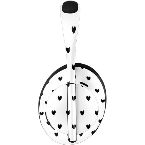 White and Black Hearts Bose Noise Cancelling Headphones 700 Skin