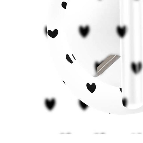 White and Black Hearts Bose Noise Cancelling Headphones 700 Skin