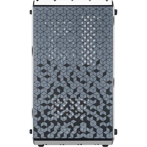 White and Black Hearts Cooler Master MasterBox Q300L Mini Tower Skin