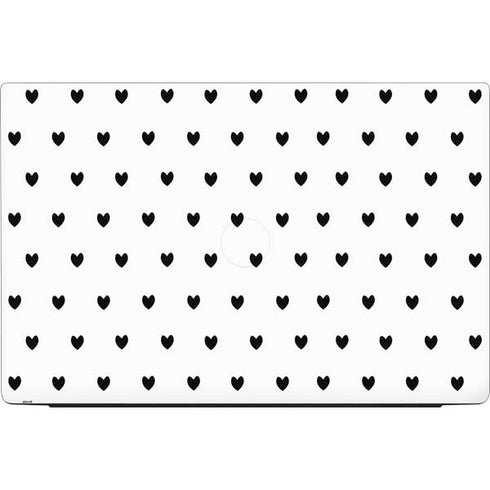 White and Black Hearts Dell Vostro Skin