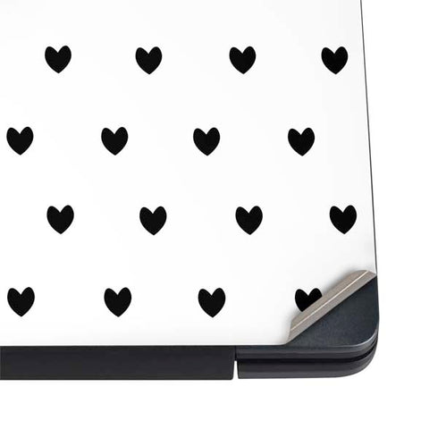 White and Black Hearts Dell Vostro Skin