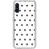 White and Black Hearts Galaxy A10e Clear Case