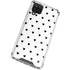 White and Black Hearts Galaxy A12 Clear Case