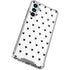 White and Black Hearts Galaxy A15 5G Clear Case