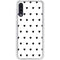 White and Black Hearts Galaxy A50 Clear Case