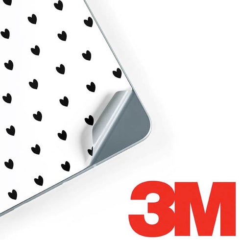 White and Black Hearts Galaxy Book 12in Skin