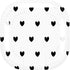 White and Black Hearts Galaxy Buds Live Skin