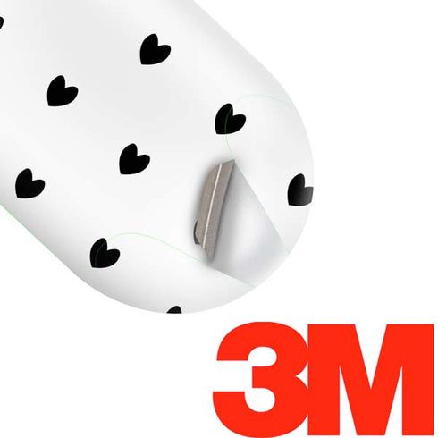 White and Black Hearts Galaxy Buds Plus Skin