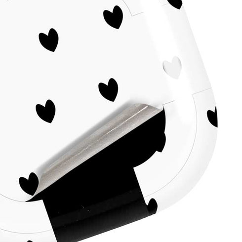 White and Black Hearts Galaxy Buds Pro Skin