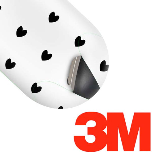 White and Black Hearts Galaxy Buds Skin