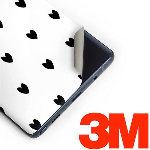 White and Black Hearts Galaxy Note 9 Skin