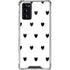 White and Black Hearts Galaxy Note20 5G Clear Case