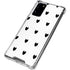 White and Black Hearts Galaxy Note20 5G Clear Case