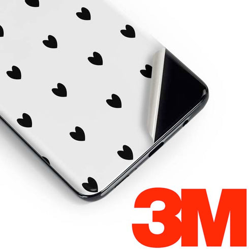 White and Black Hearts Galaxy S10 Skin