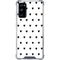 White and Black Hearts Galaxy S20 FE Clear Case