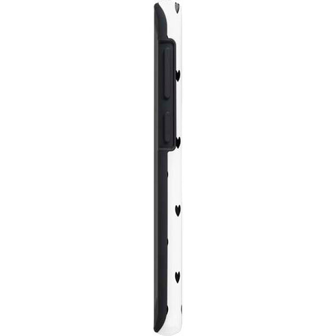 White and Black Hearts Galaxy S20 Plus Pro Case