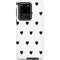 White and Black Hearts Galaxy S20 Ultra 5G Pro Case