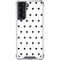 White and Black Hearts Galaxy S21 5G Clear Case